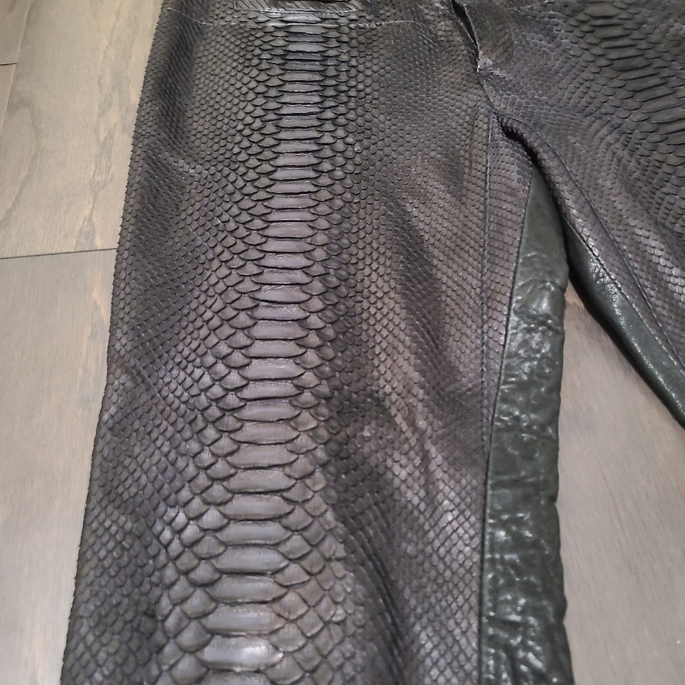 Haider Ackerman Python And Leather Pants - image 5